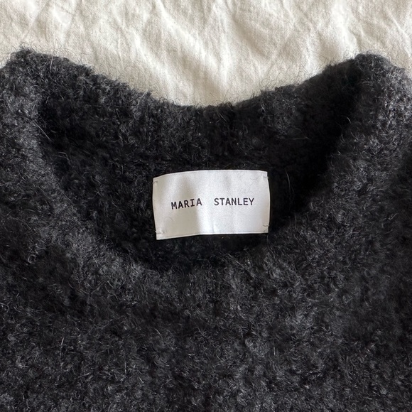 SOLD – Maria Stanley Virgil Pullover Sweater, Noir Alpaca, Size M - Picture 8 of 9